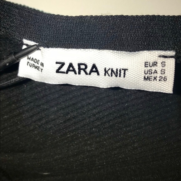Zara, NWT, Black ribbed body suit - Picture 2 of 4